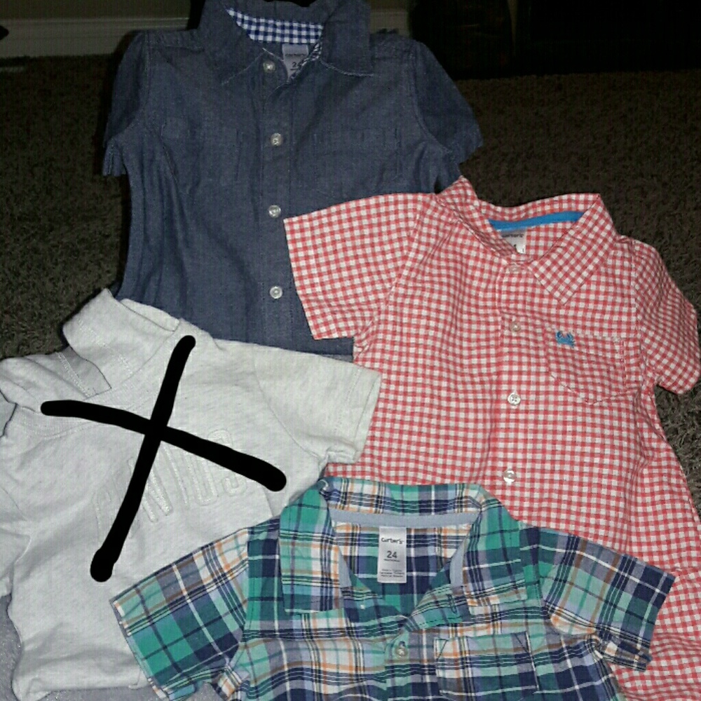 ✂Final price cut✂Carter's bundle NWOT 3 rompers
