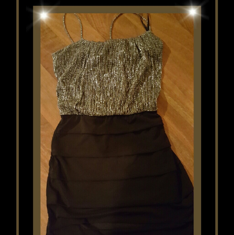 ⚘Sweet storm gorgeous Black & sliver dress⚘