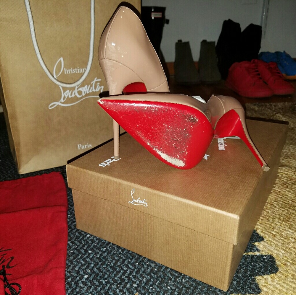 SOLD Christian Louboutin Nude So Kate Size 38.5 - Picture 3 of 4