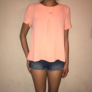 Peach blouse