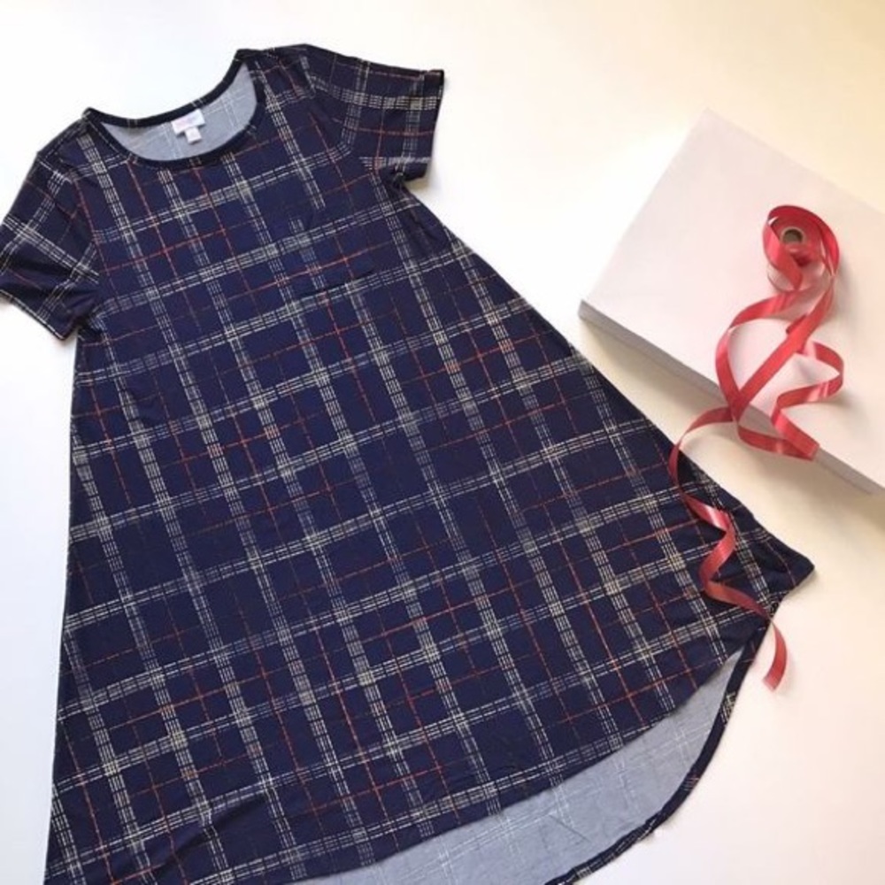 XXS Plaid Lularoe Carly dress