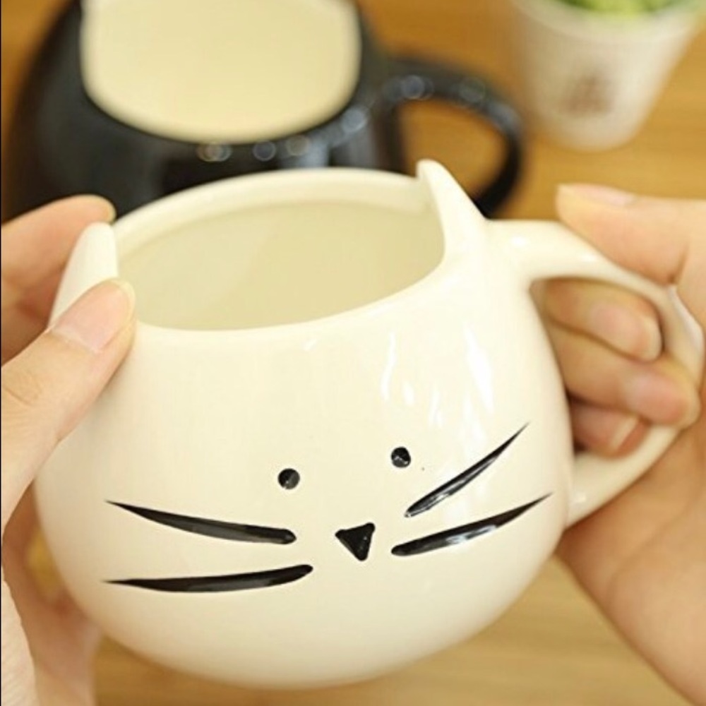 White Cat mug