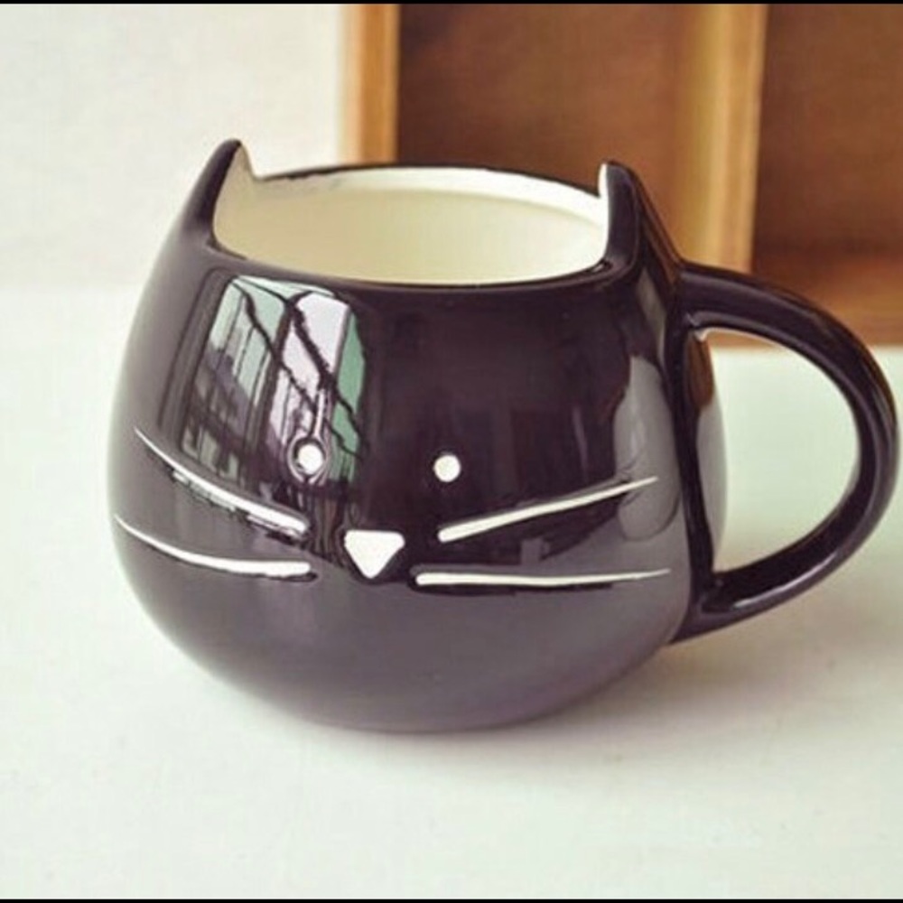 Black cat mug
