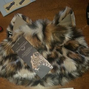 Clouded Leopard Mother Meow SpiritHood BNWT