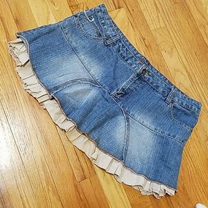 SALE JORDACHE BLUE jean skirt