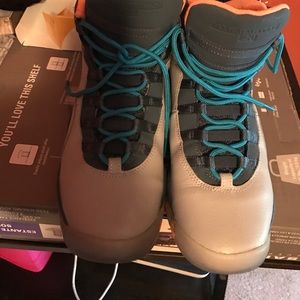 Peach and Grey Jordan's