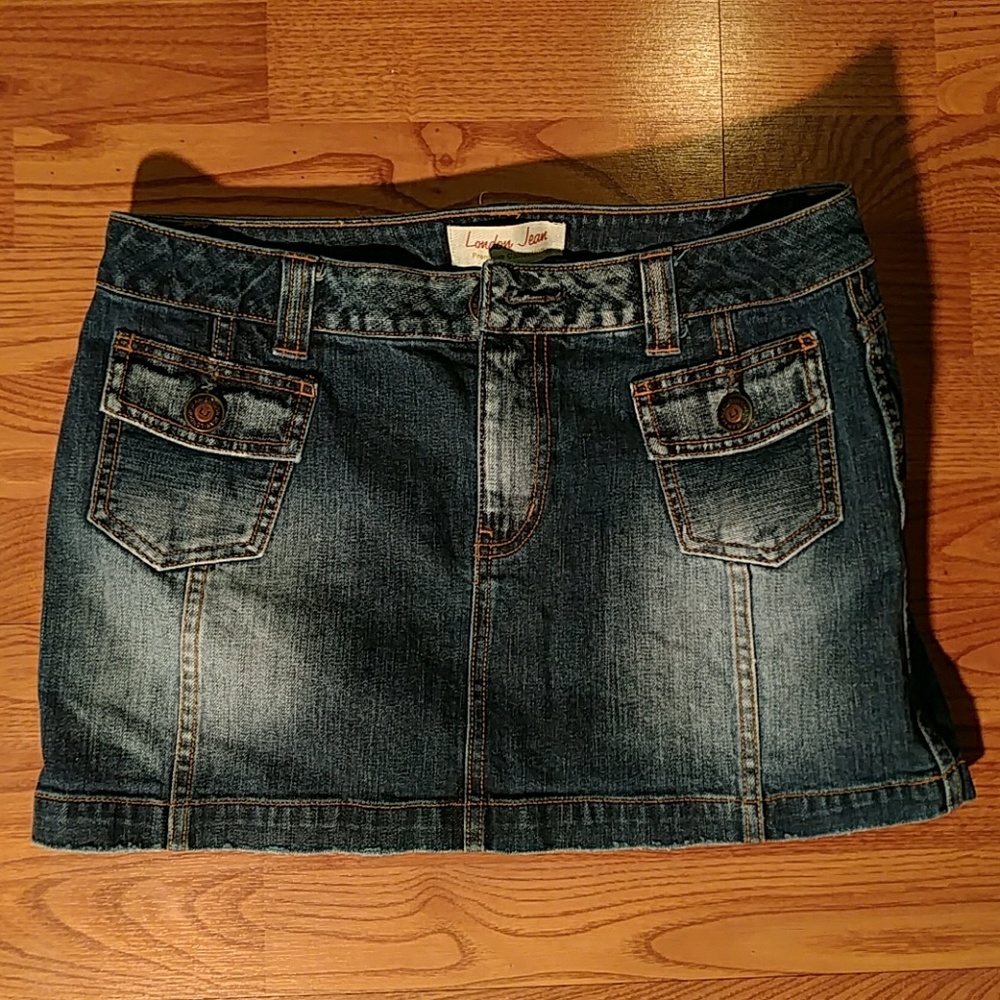 London jean skirt