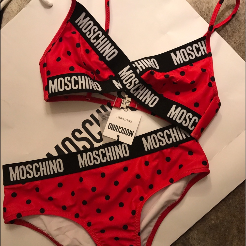 MOSCHINO Swim SS17 Two Piece Swim Suit NWT