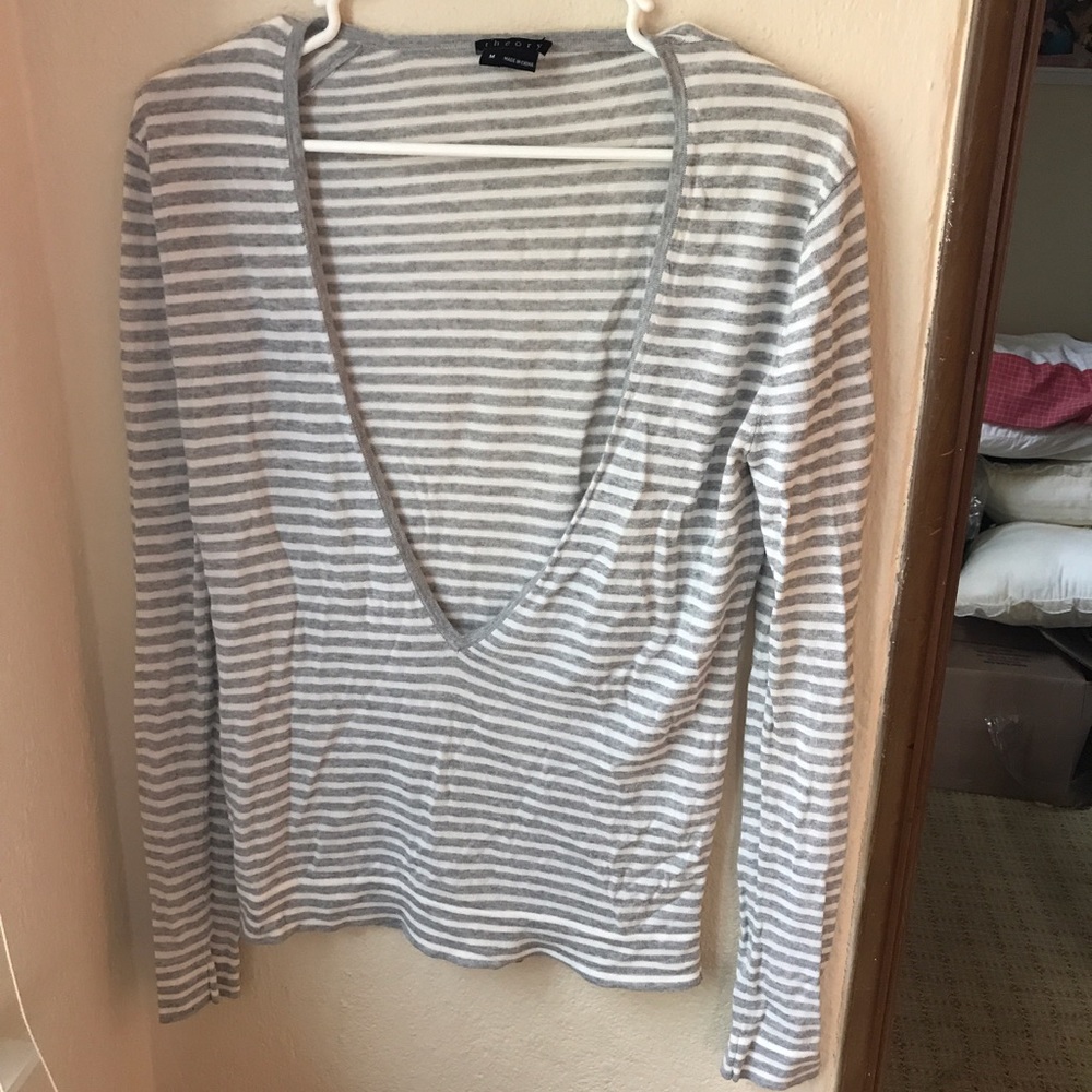 Theory striped summer sweater