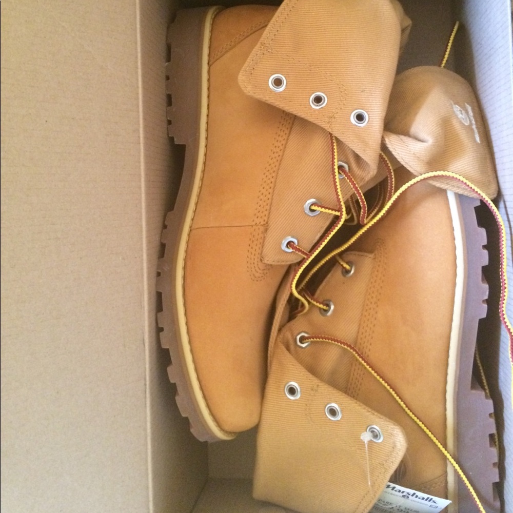 Timberland Boots size 6.5 with rolled ankle
