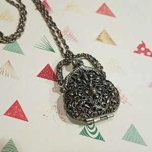 Vintage Purse Necklace - essential oil carrier