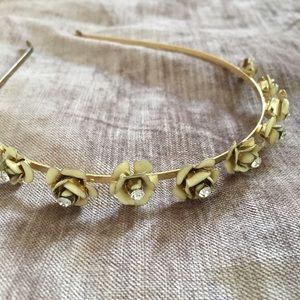 Gold Flower Headband