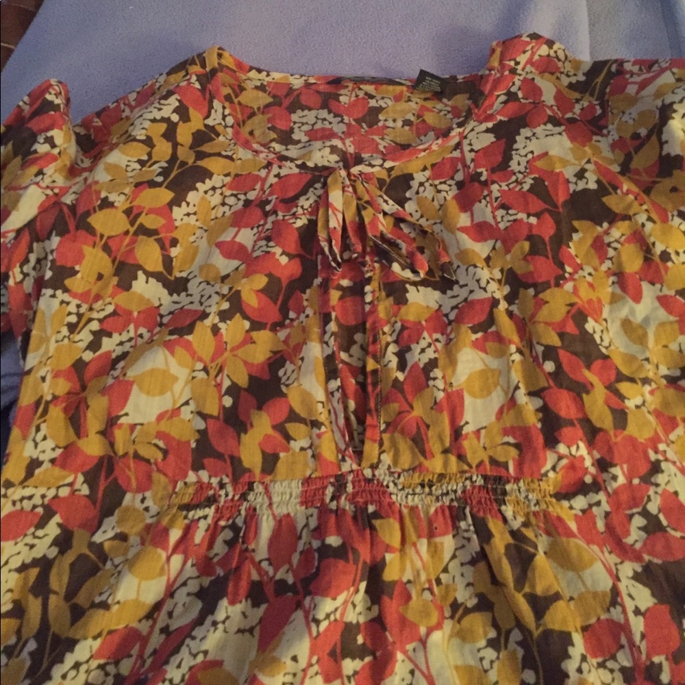 Eddie Bauer fall colored blouse