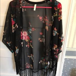 Floral kimono/beach cover up