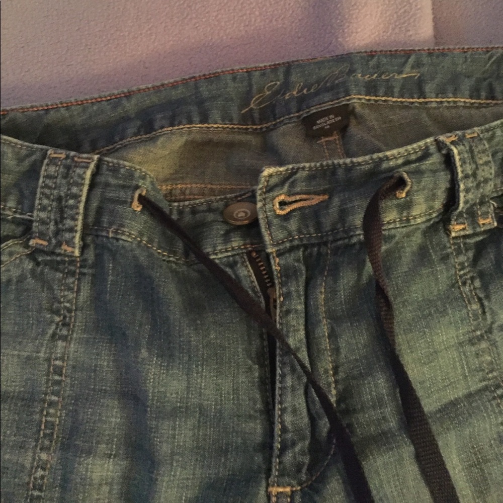 Eddie Bauer draw string jeans