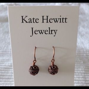 Bali Style Copper Earrings