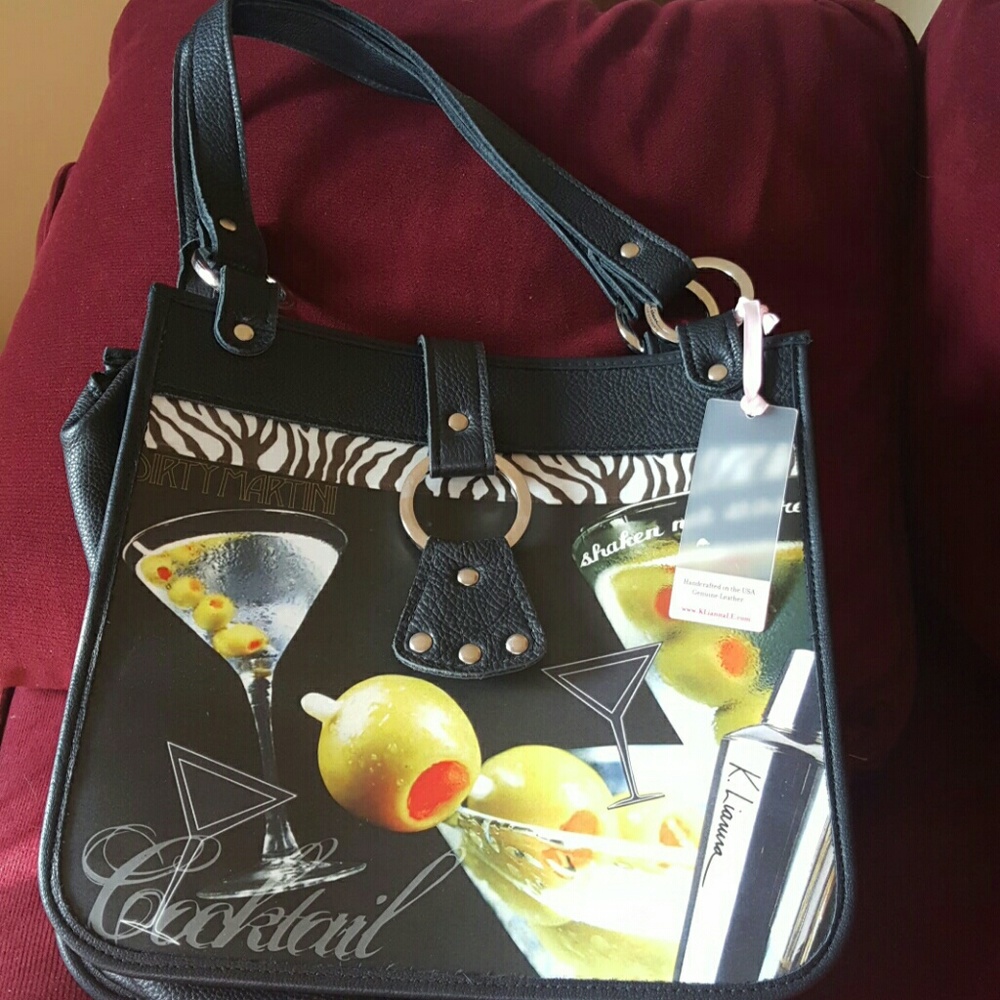 Leather K.Liarura little earth bag