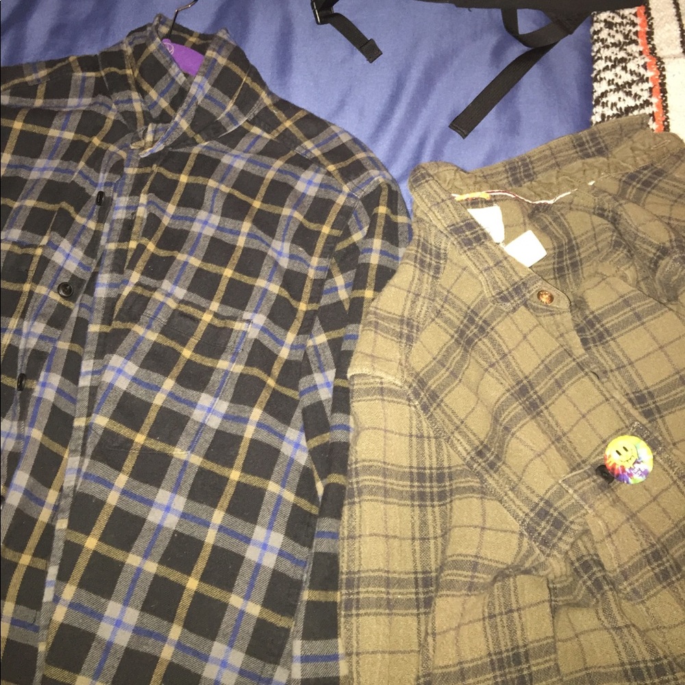 Two Urban Outfitters Flannels
