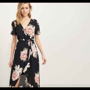 Dynamite dramatic hi-low wrap maxi!