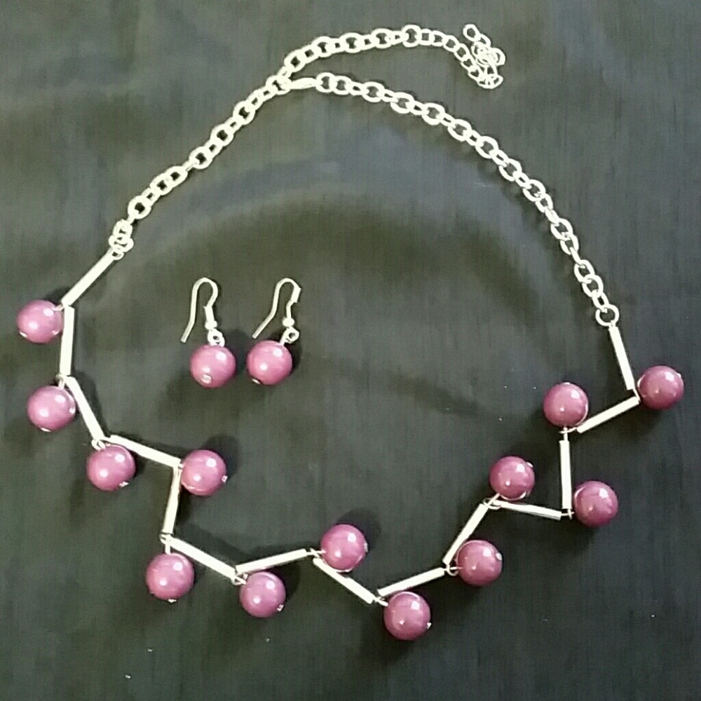 Necklace with matching earrings