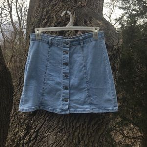 Light denim skylar skirt