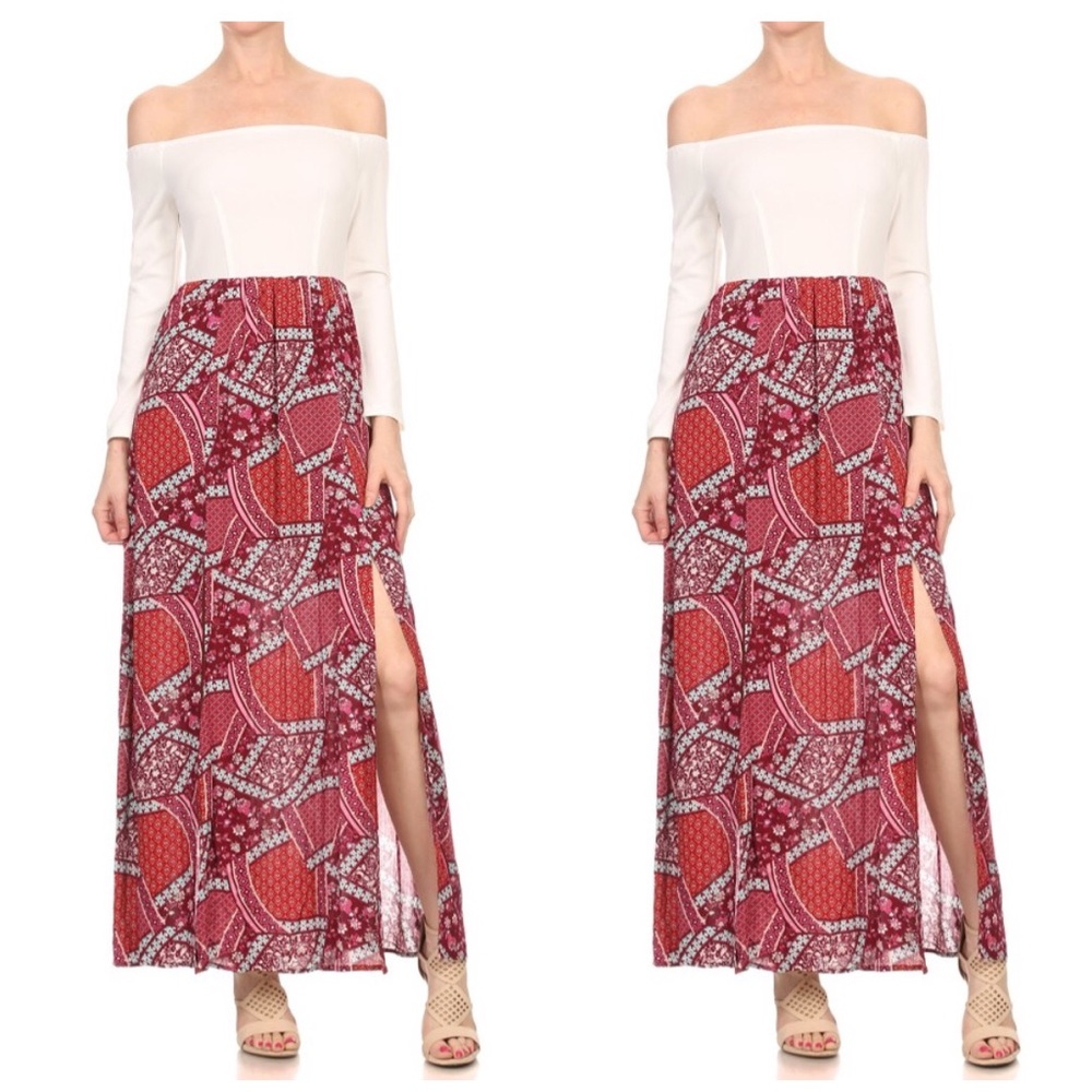 Off shoulder maxi dress