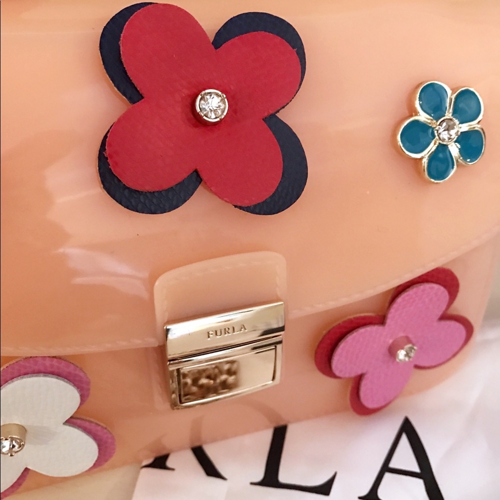 ♦️SOLD♦️FURLA NWT candy jelly bag with chain - Picture 3 of 8