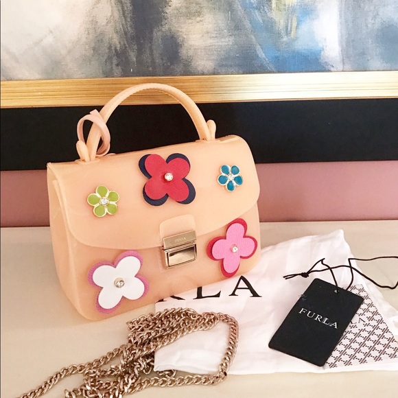 Furla Handbags - ♦️SOLD♦️FURLA NWT candy jelly bag with chain