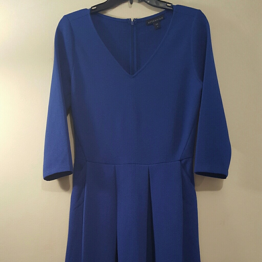 Attention Womens Dress Royal Blue