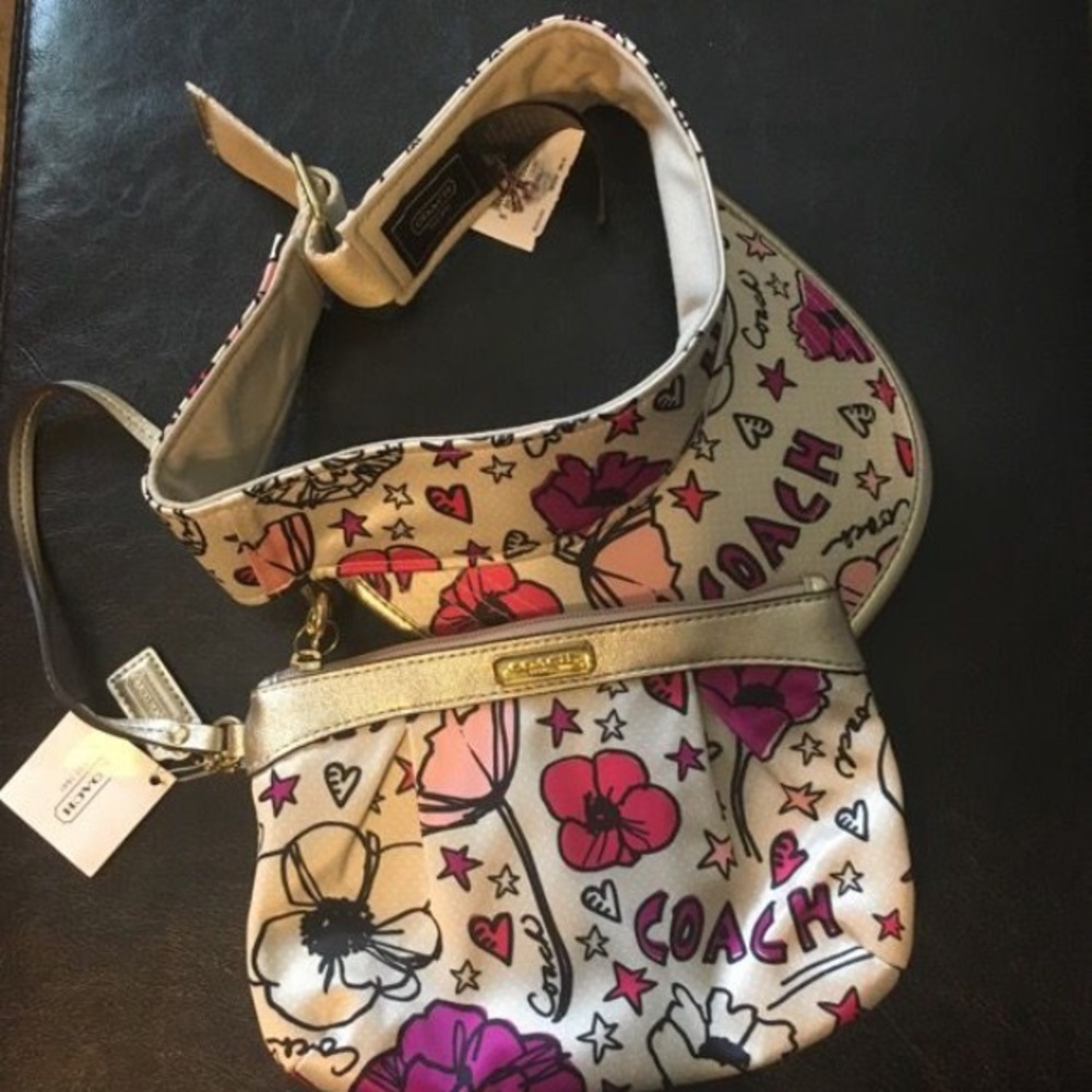 Coach Visor & Wristlet