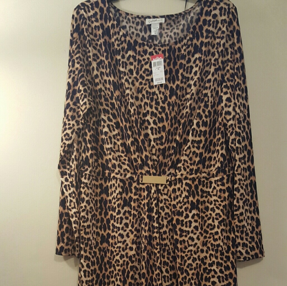Jaclyn Smith Women's Dress leopard print