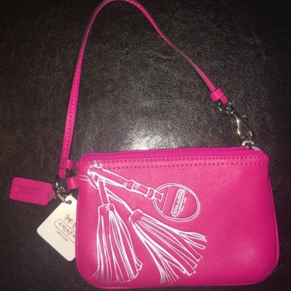 Hot Pink Coach Wristlet