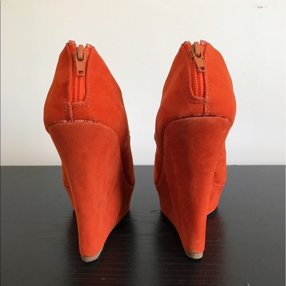 Orange Wedge Bootie - Picture 2 of 5
