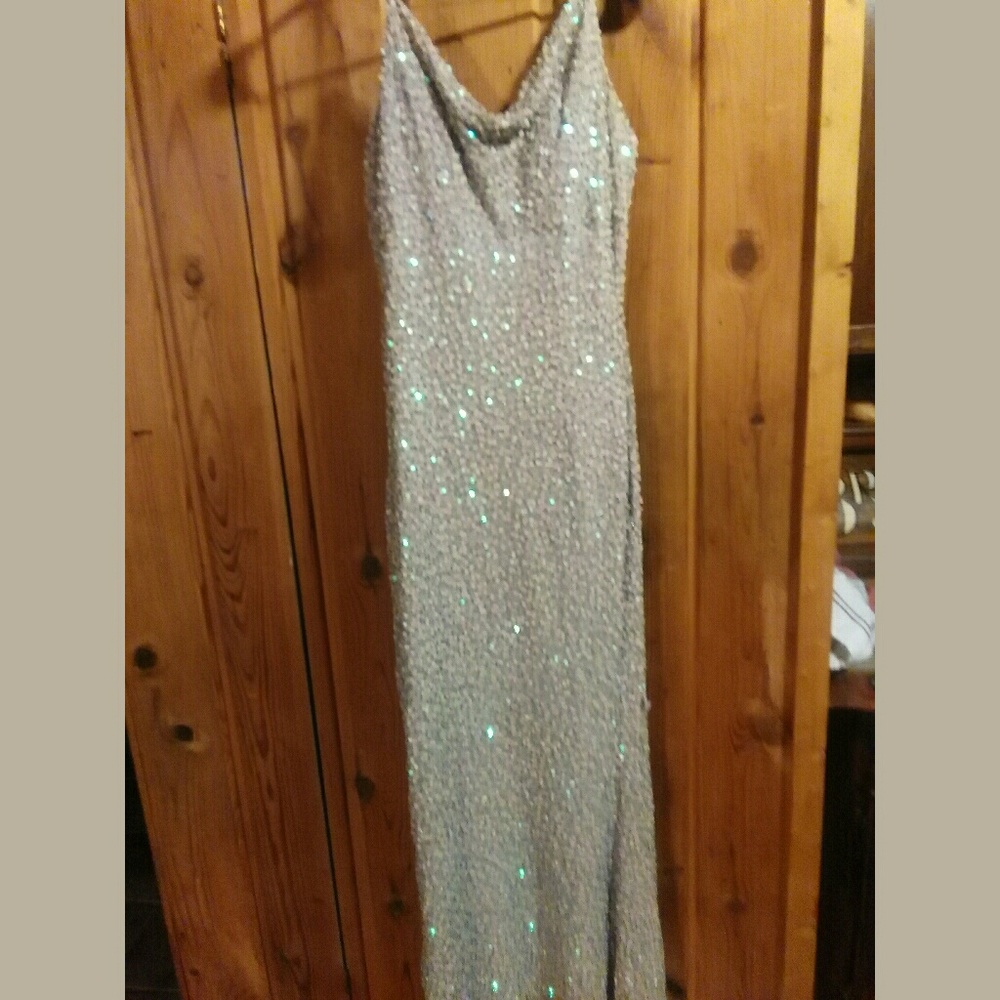 Lavender beaded gown