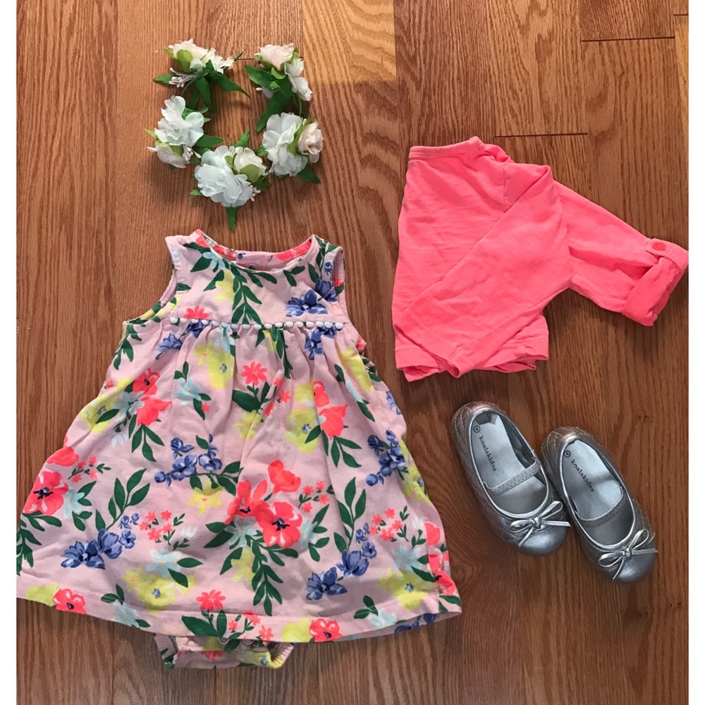 Floral dress w cardigan by Carters