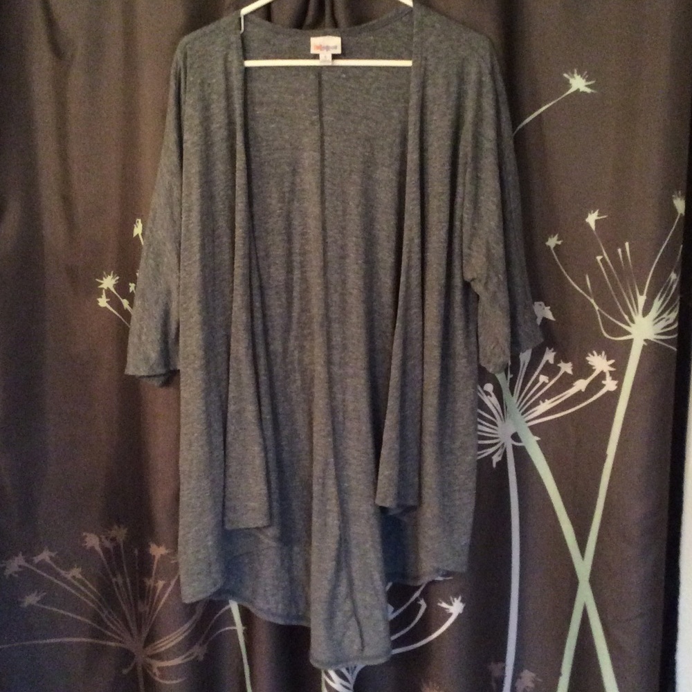 LuLaRoe Lindsey in Dusty Blue - size small