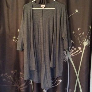 LuLaRoe Lindsey in Dusty Blue - size small