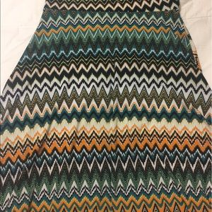 LuLaRoe Small Azure Skirt Tribal Print