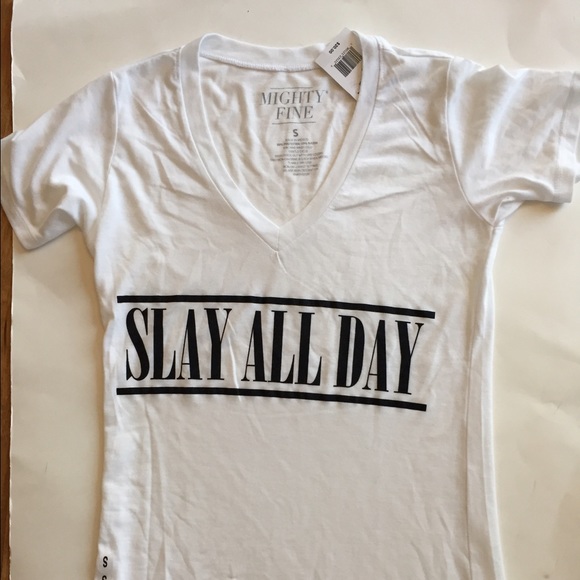 New with tags "SLAY ALL DAY" Tee in small - Picture 2 of 2
