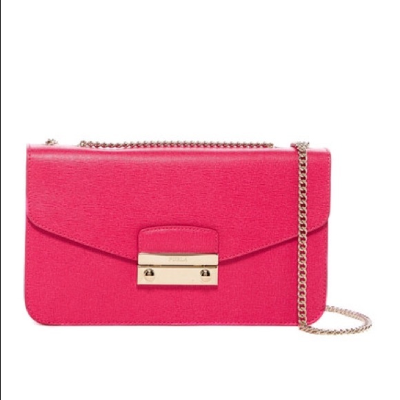 Furla Bags Furla Hot Pink Chain Handbag Poshmark