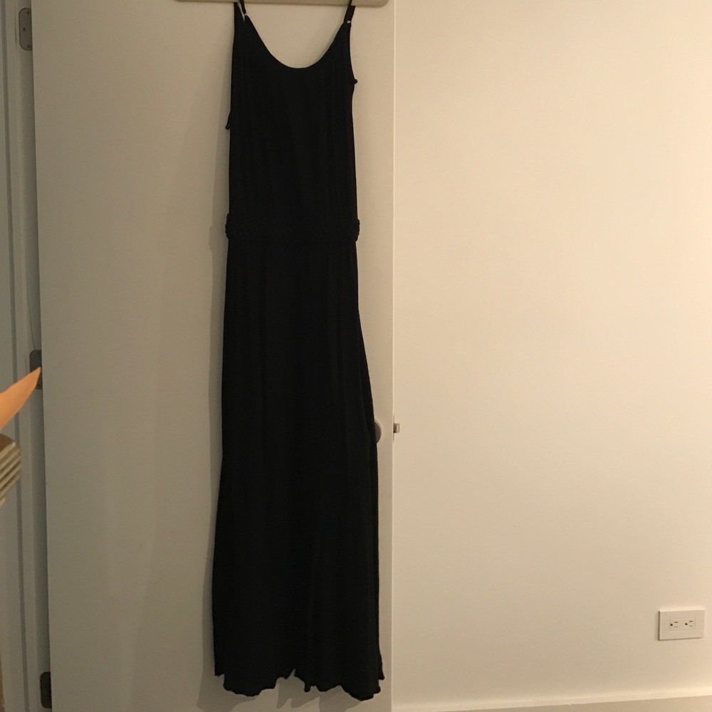 LA Made black cotton maxi dress size xs