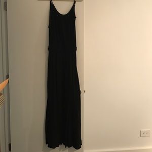 LA Made black cotton maxi dress size xs