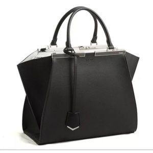 Stunning new Fendi 3jours bag black &white