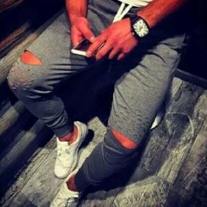 Gray joggers