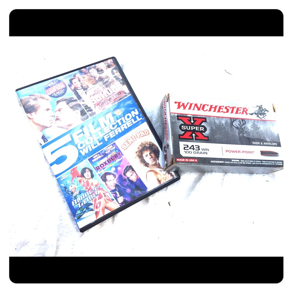 Winchester bullets and will Ferrell movie bundle