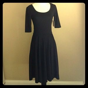 SOLID BLACK LULAROE NICOLE DRESS