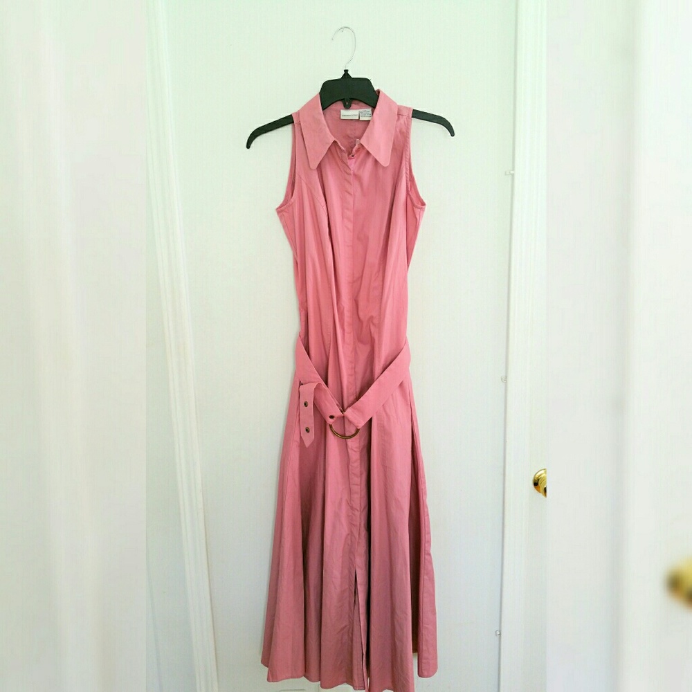 Newport news sleevless button down maxi dress