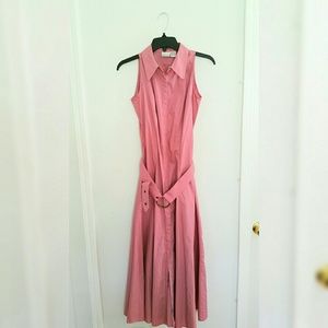 Newport news sleevless button down maxi dress