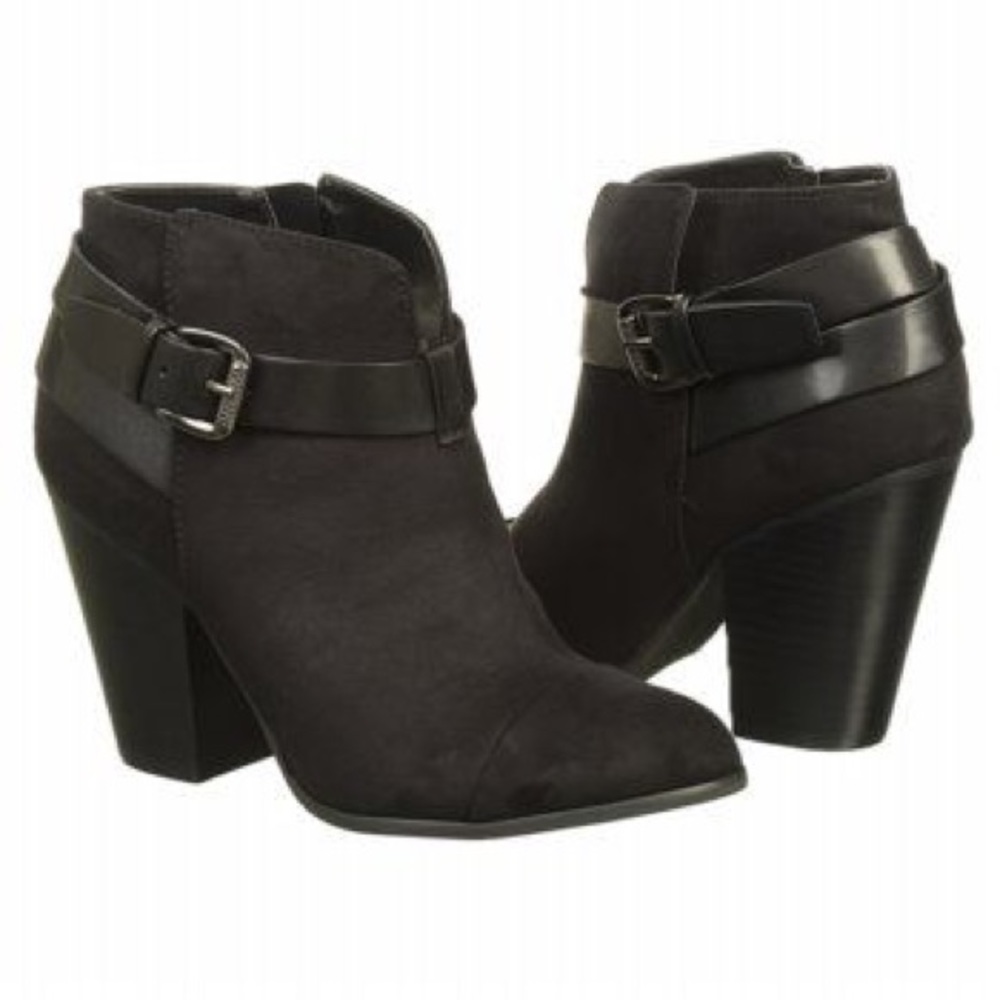 Suede+Leather bootie
