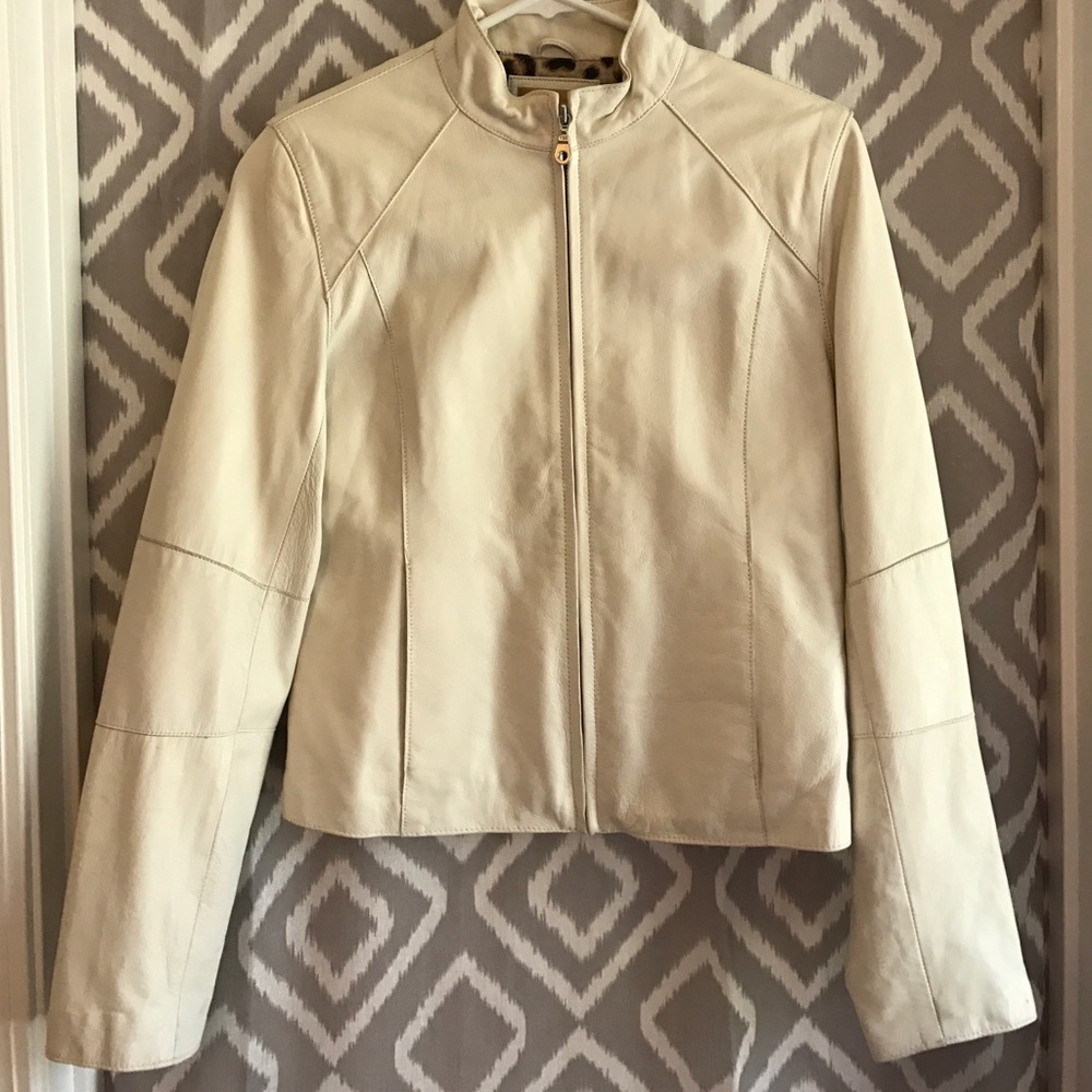 Wilsons leather ivory jacket